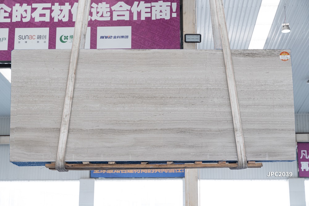 Wooden White Marble slab